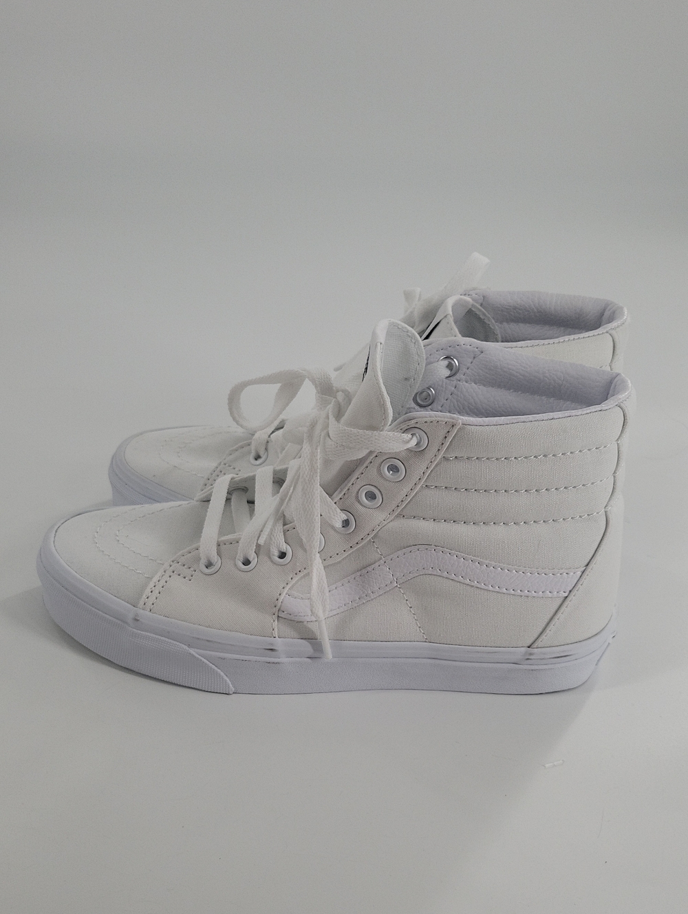 Vans Sk8-Hi White High-Top Skate Shoes Womens 8.5 new
